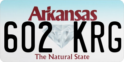 AR license plate 602KRG