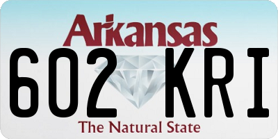 AR license plate 602KRI