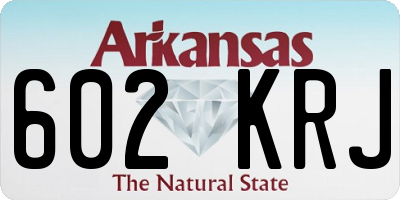 AR license plate 602KRJ
