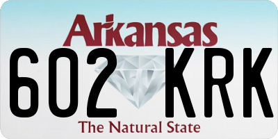 AR license plate 602KRK