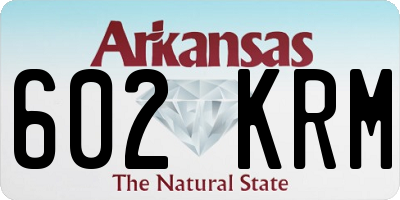 AR license plate 602KRM