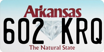 AR license plate 602KRQ