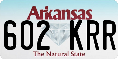 AR license plate 602KRR
