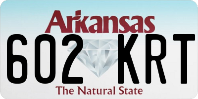 AR license plate 602KRT