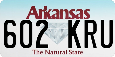 AR license plate 602KRU