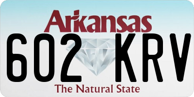 AR license plate 602KRV
