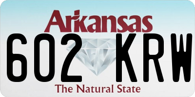 AR license plate 602KRW