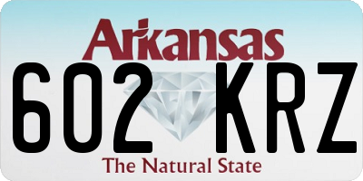 AR license plate 602KRZ