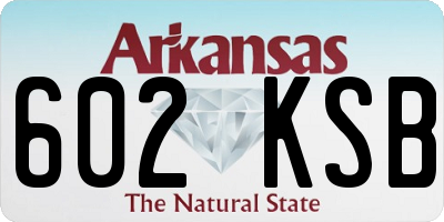 AR license plate 602KSB