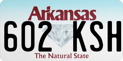 AR license plate 602KSH