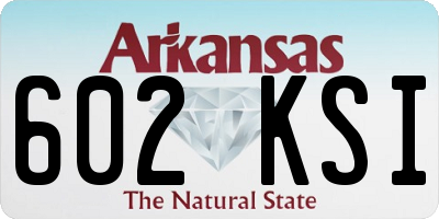 AR license plate 602KSI