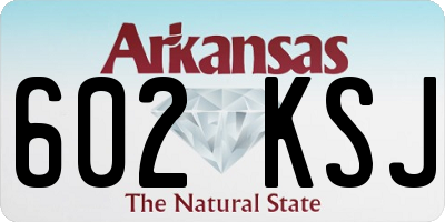 AR license plate 602KSJ