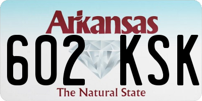 AR license plate 602KSK
