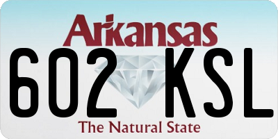 AR license plate 602KSL