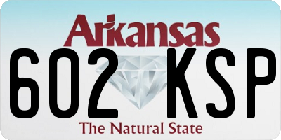 AR license plate 602KSP