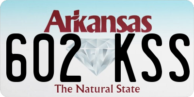 AR license plate 602KSS