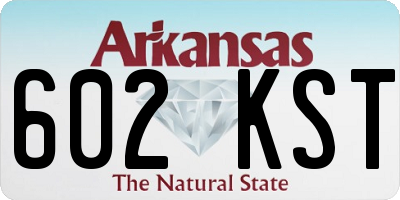 AR license plate 602KST