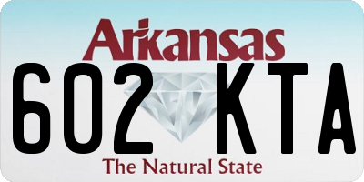 AR license plate 602KTA