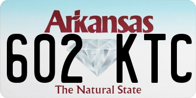 AR license plate 602KTC
