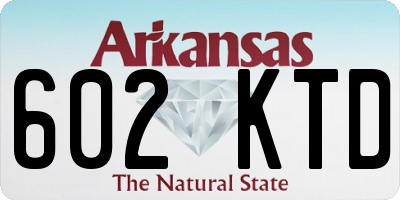 AR license plate 602KTD