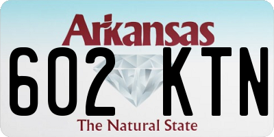 AR license plate 602KTN