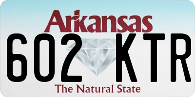 AR license plate 602KTR