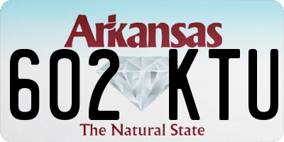 AR license plate 602KTU