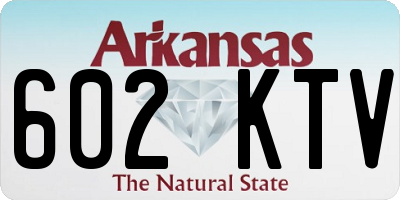 AR license plate 602KTV