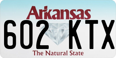 AR license plate 602KTX