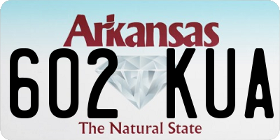 AR license plate 602KUA