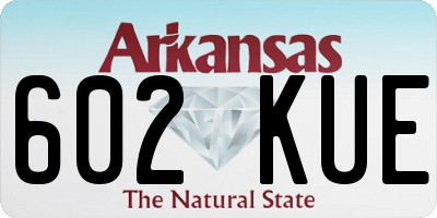 AR license plate 602KUE