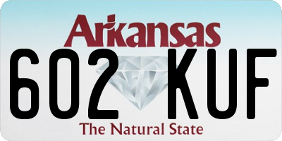 AR license plate 602KUF