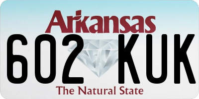 AR license plate 602KUK