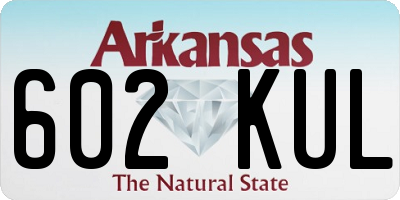 AR license plate 602KUL