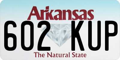 AR license plate 602KUP