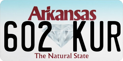 AR license plate 602KUR