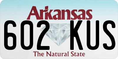 AR license plate 602KUS