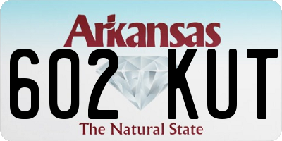 AR license plate 602KUT