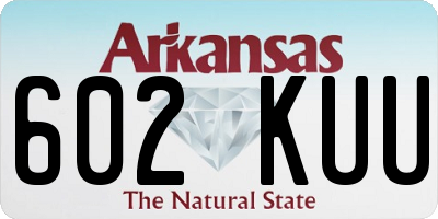 AR license plate 602KUU