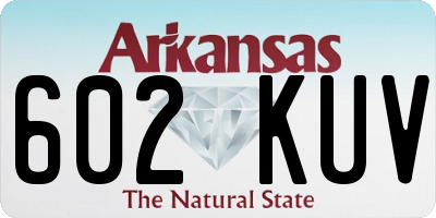 AR license plate 602KUV