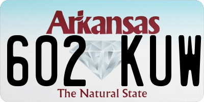 AR license plate 602KUW