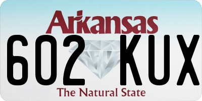 AR license plate 602KUX