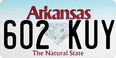 AR license plate 602KUY