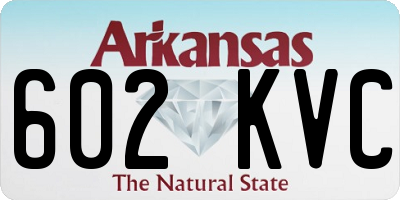 AR license plate 602KVC