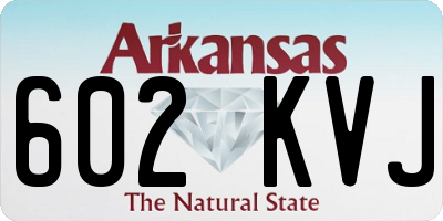 AR license plate 602KVJ