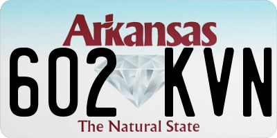 AR license plate 602KVN