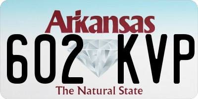 AR license plate 602KVP