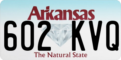 AR license plate 602KVQ