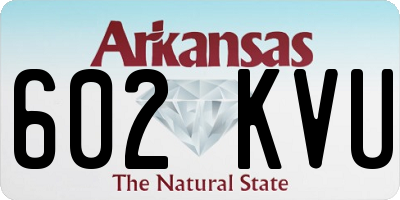 AR license plate 602KVU