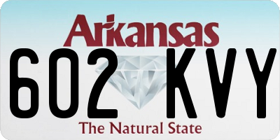 AR license plate 602KVY